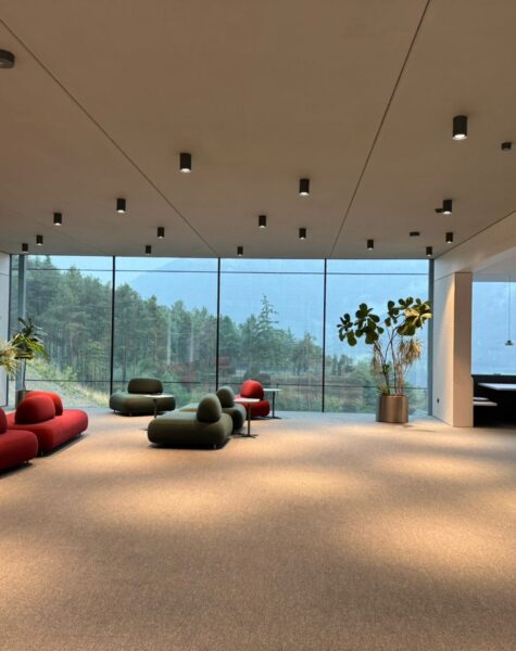 Internal curtain wall